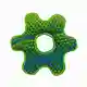 Soft Dog Toy - Green Gear Ring